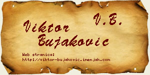 Viktor Bujaković vizit kartica